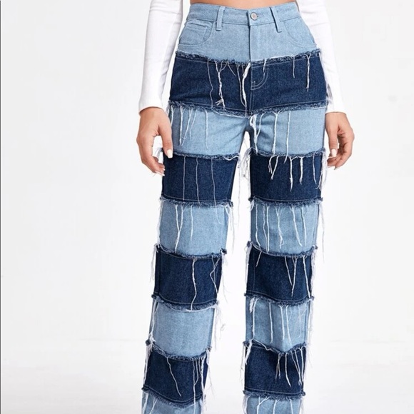 Patch work denim jeans - Picture 2 of 2